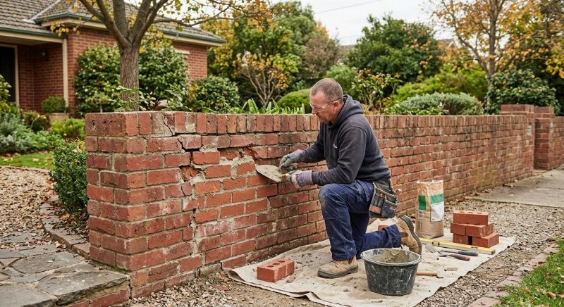Brick Fence Repair in Chandler, AZ