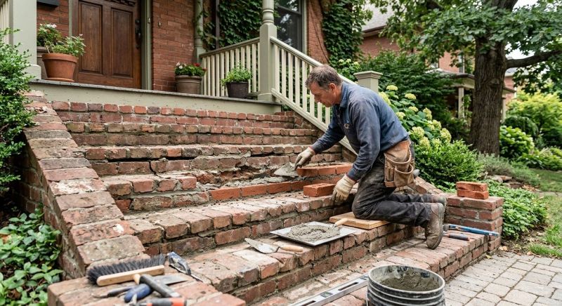Brick Stairs Repair in Maricopa County, AZ