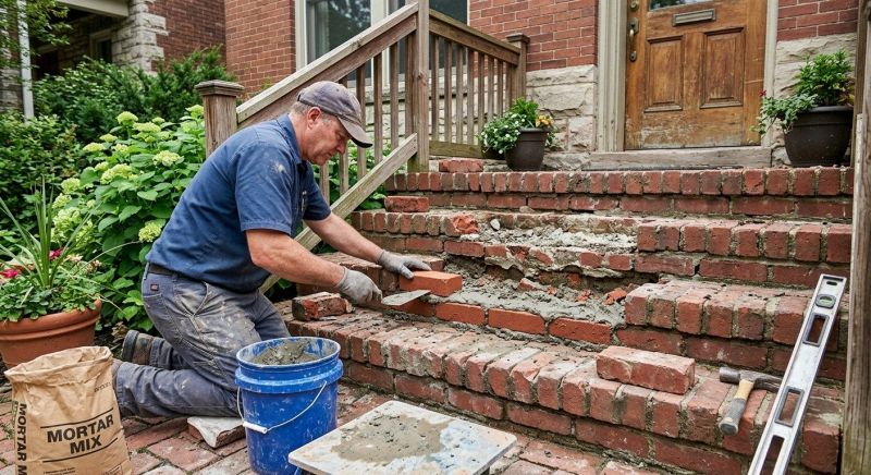 Brick Stoop Repair in Chandler, AZ