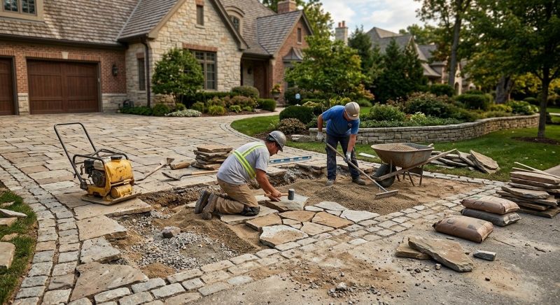 Stone Driveway Repair in Chandler, AZ
