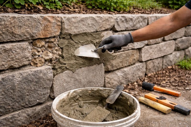 Stone Wall Repair in Chandler, AZ
