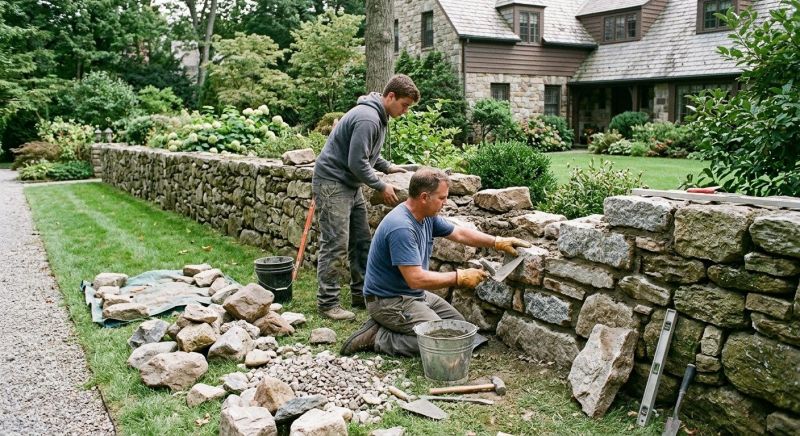 Stone Wall Repair in Chandler, AZ